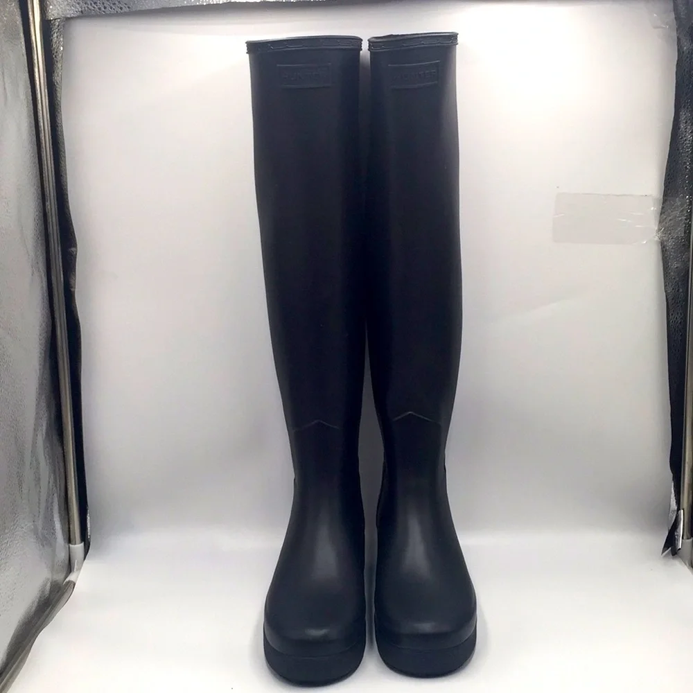 Hunter Women's Tall Rain Boots in Dark Gray